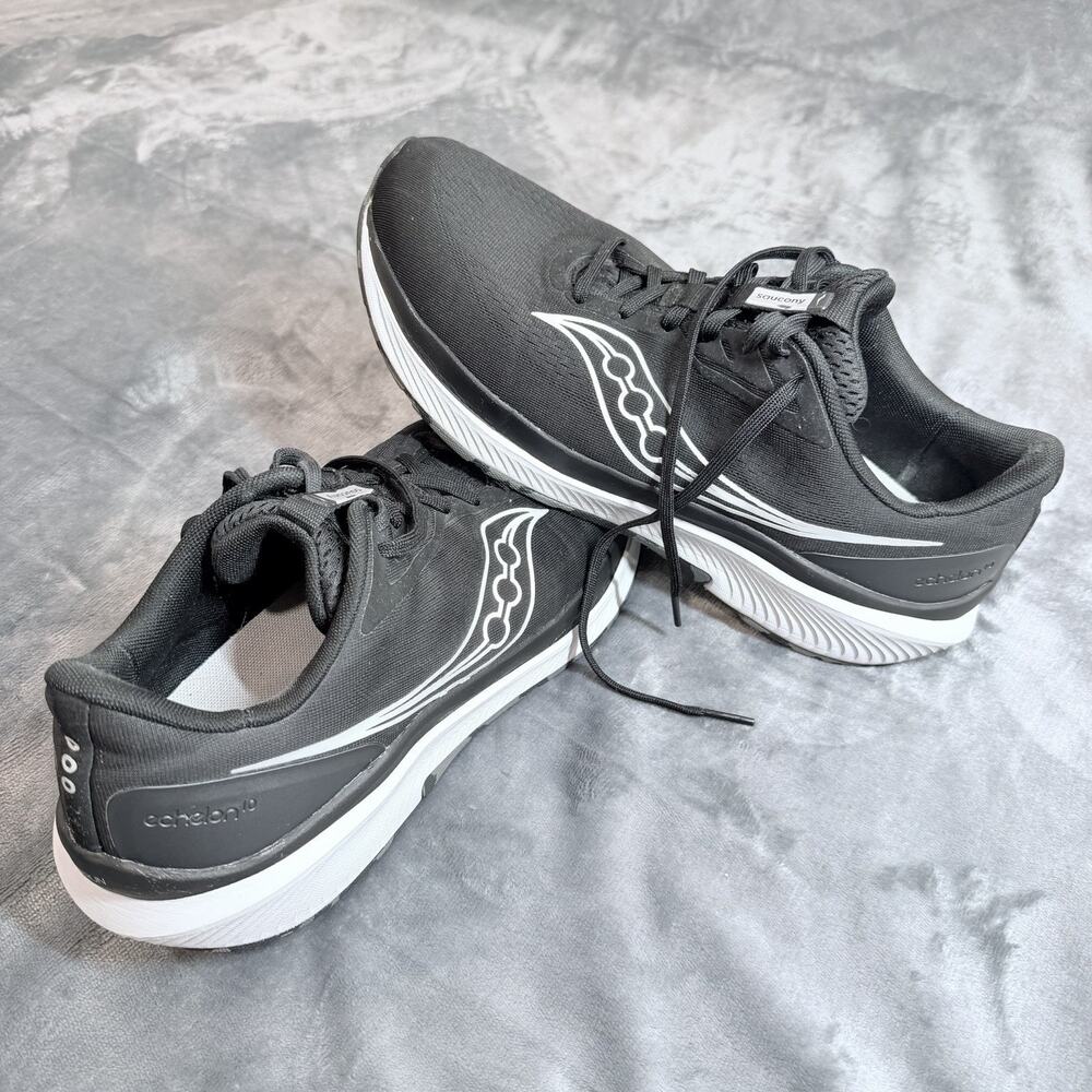 Saucony PWR Run - Size 11W - Men’s Black Comfort Fit Running Shoes {8mm Offset}